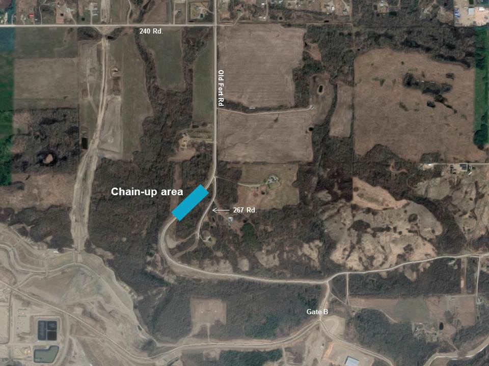 Revised public advisory Chainup area on Old Fort Road Site C